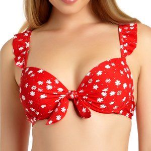 Ruffle Underwire Push-Up Bikini Top